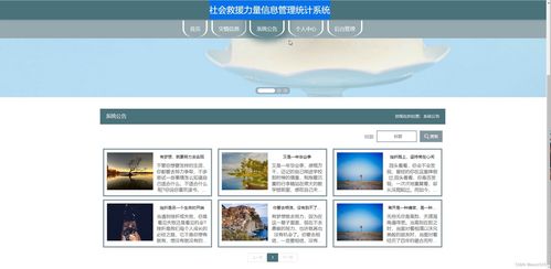 基于Java SSM框架的社会救援力量信息管理统计系统设计与实现